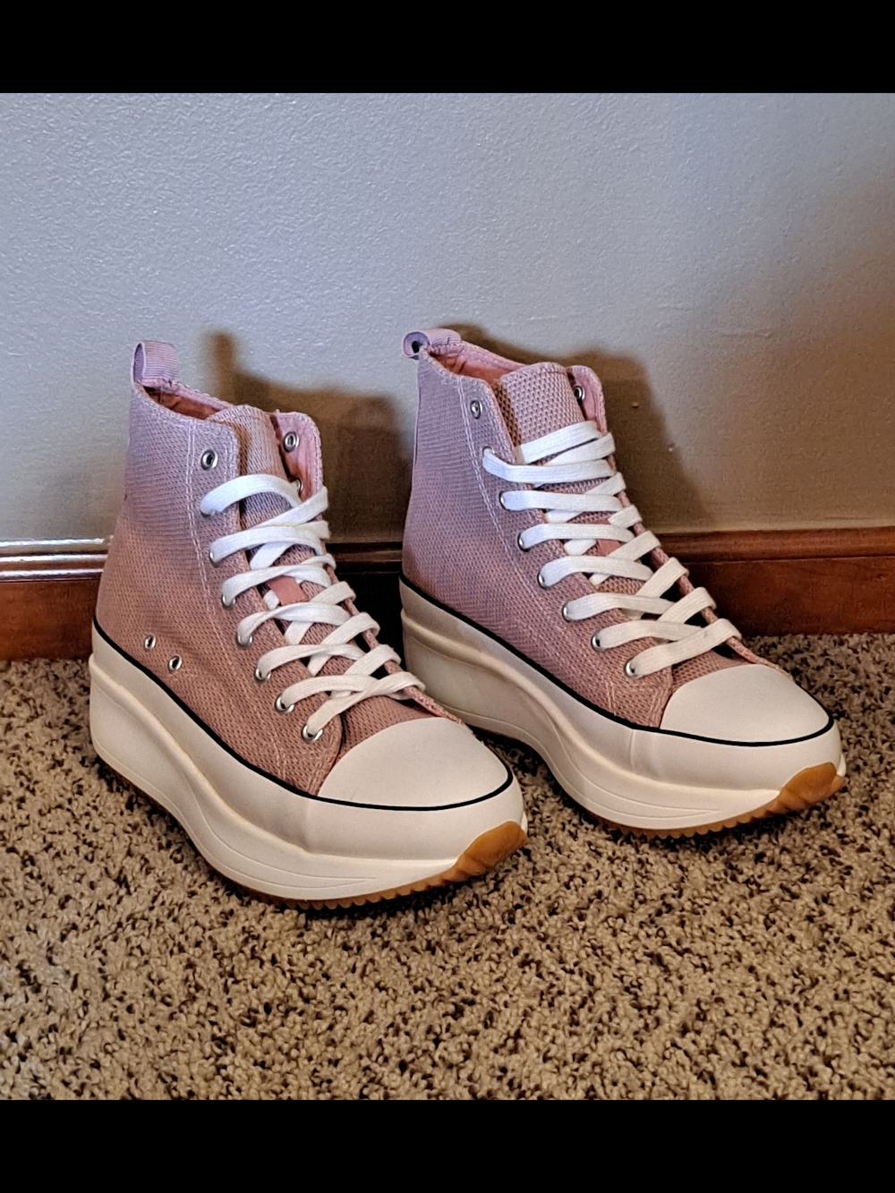Madden Girl Winnona Women’s High-Top Platform Sneakers - Pink Size 9.5